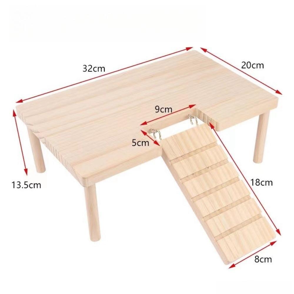 DIY Stairs Toy Jumping Board Hamster Pet Climbing Toy New Wooden Ladder Platform  for Small Pets