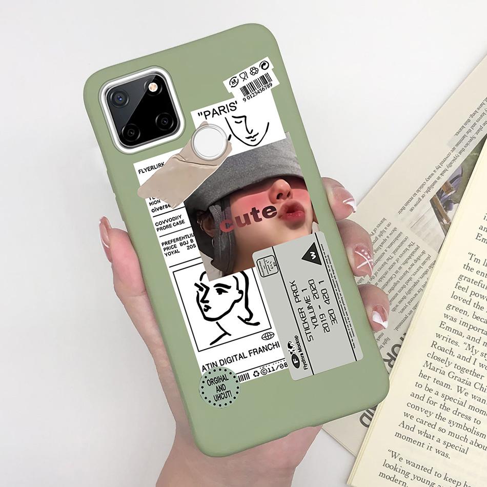 For OPPO Realme C25 C25S C25Y Case Cartoon Soft Silicone Matte Shockproof Phone Back Cover For Realme C 25 S Y Capa Funda Coque