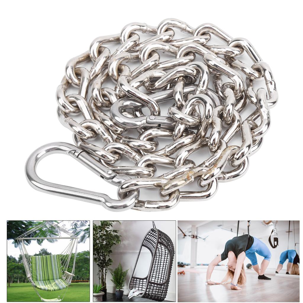 Outdoor LoadBearing Extension Chain Swing Sandbag Hanging Chain with Carabiners