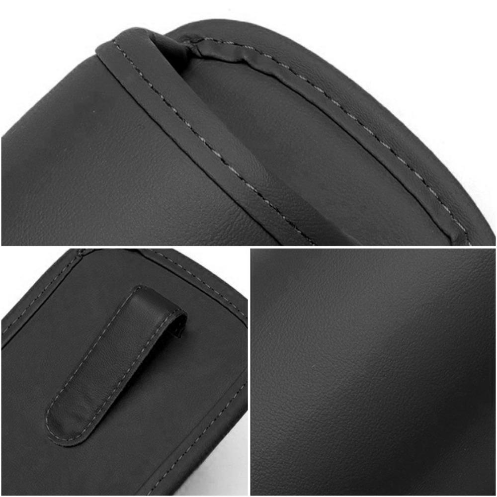 2-Pack Car Door Cup Holders - Robust Faux Leather Cup Holders with Non-slip Base, Door-mounted Cup Holders for Back Seat, Center Console, Beverage Box