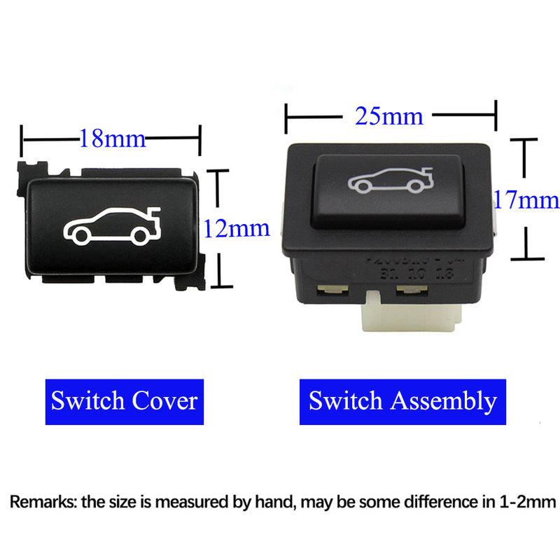 Car Tailgate Rear Trunk Switch Unlock Button Push Cover For BMW 3 5 7 X1 X3 F Series F20 F30 F35 F10 F11 F01 F02 91319200316