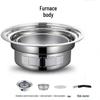 Smokeless Charcoal Grill Set with Tea-Boiling Feature, Ideal for Outdoor and Household Use.
