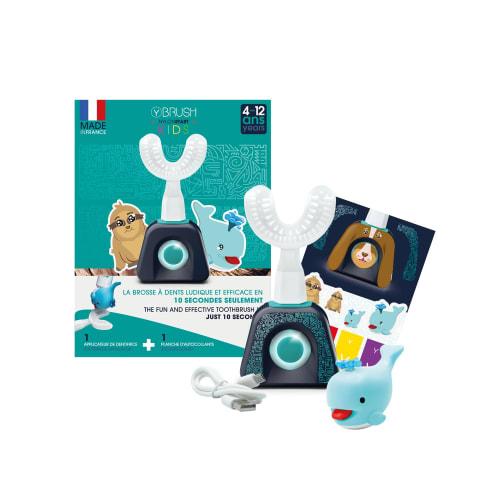 

Y-Brush Nylon Start Kids, a French-made, time-saving electric toothbrush for children ages 4-12. Features include a sonic toothbrush, rechargeable, wa