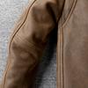 Classic 1930S Style Brown Uncoated Genuine Cow Men Leather Jacket Soft Slim Fit Men's Natural Cowhide Coat Autumn
