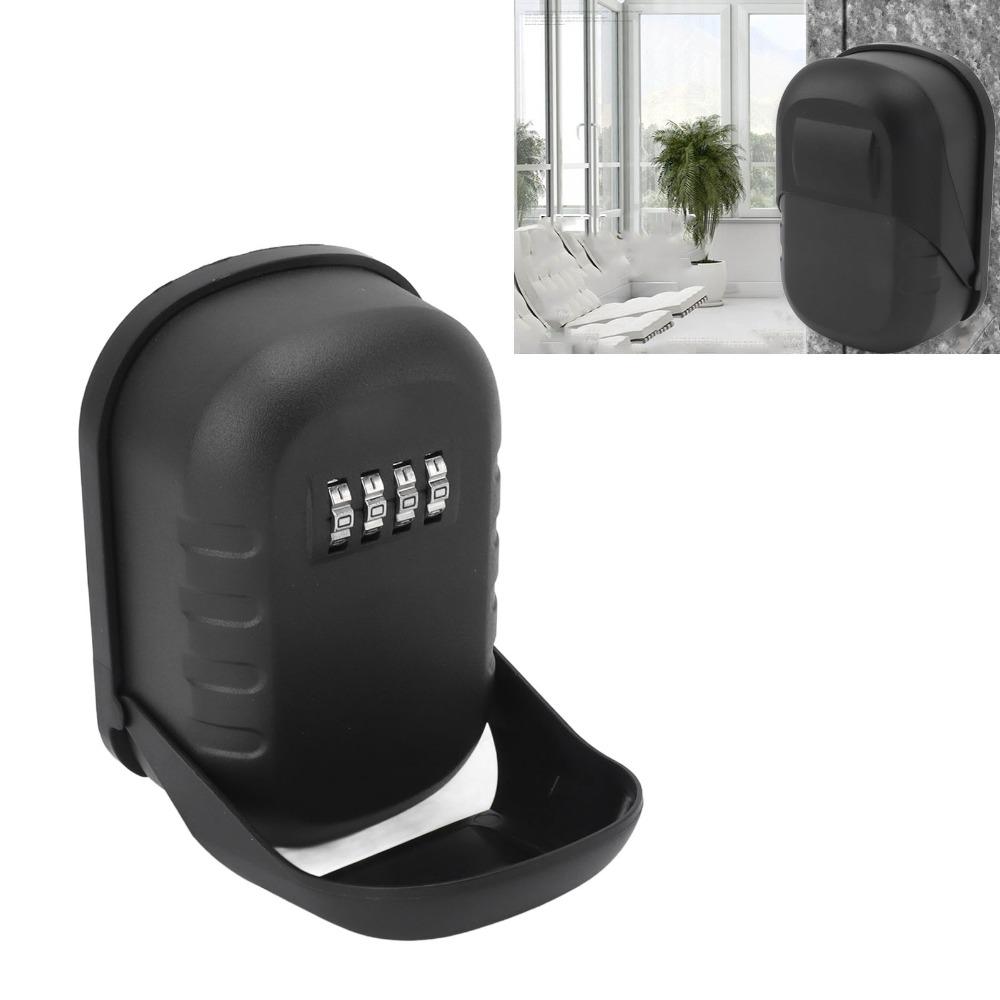 Wall Mounted Key Lock Box Anti-Dust Security Lock Box Security Combination Lock Box Garage