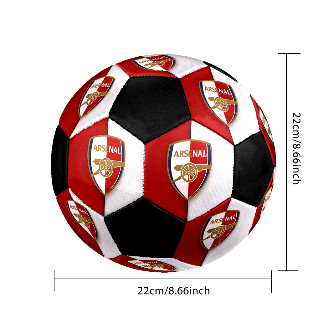 Arsenal F.C Soccer Ball Colorful All Ages Machine Stitched PVC Competition Ready Durable High-Bounce.SIZE5