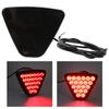 12V Auto Tail Light 20 LEDs Brake Reverse Warning Lamp Flash Strobe Universal for Motorcycle ATV Truck SUVBlack