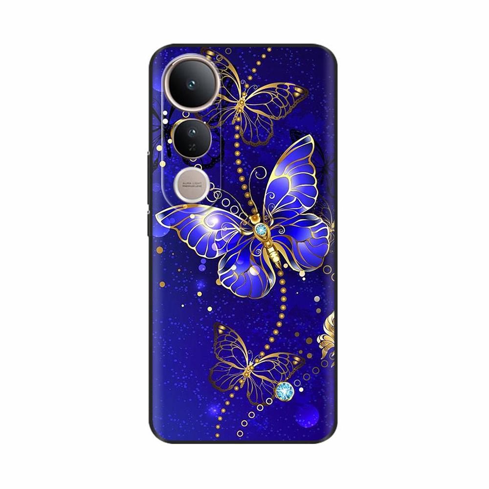 For Vivo V50 Lite Case Cute Cartoon Painted Phone Case For Vivo V50 Lite 4G 5G Protection Shockproof Shell Back Cover Protection