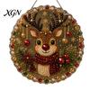 Bastelsets für Erwachsene Kinder Weihnachten Perlmutt Malerei Hängender Schmuck Bausatz, DIY 3D Perlen Mehrschichtige Perlenkunst Handwerk, Acryl Edelsteinplatte