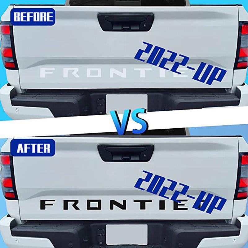 3d Emblem Tailgate Frontier Letters Rear Trunk Badge Sticker Decals Cover Trim For   Car Exterior Accessories