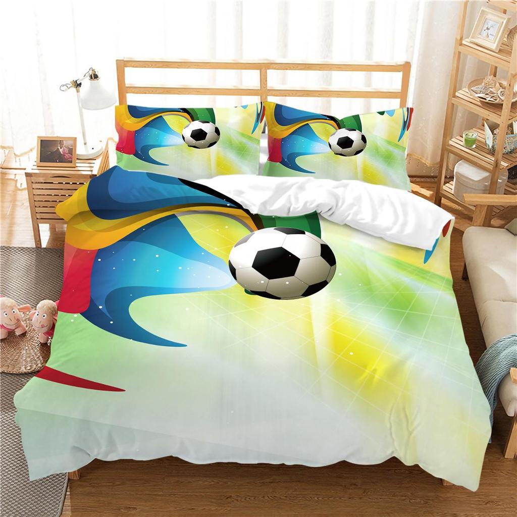 Football Bedding Cover Soccer Duvet Cover Highly Quilt Cover Queen King Size Bedding Teen Boy Man Soft Bedding Set