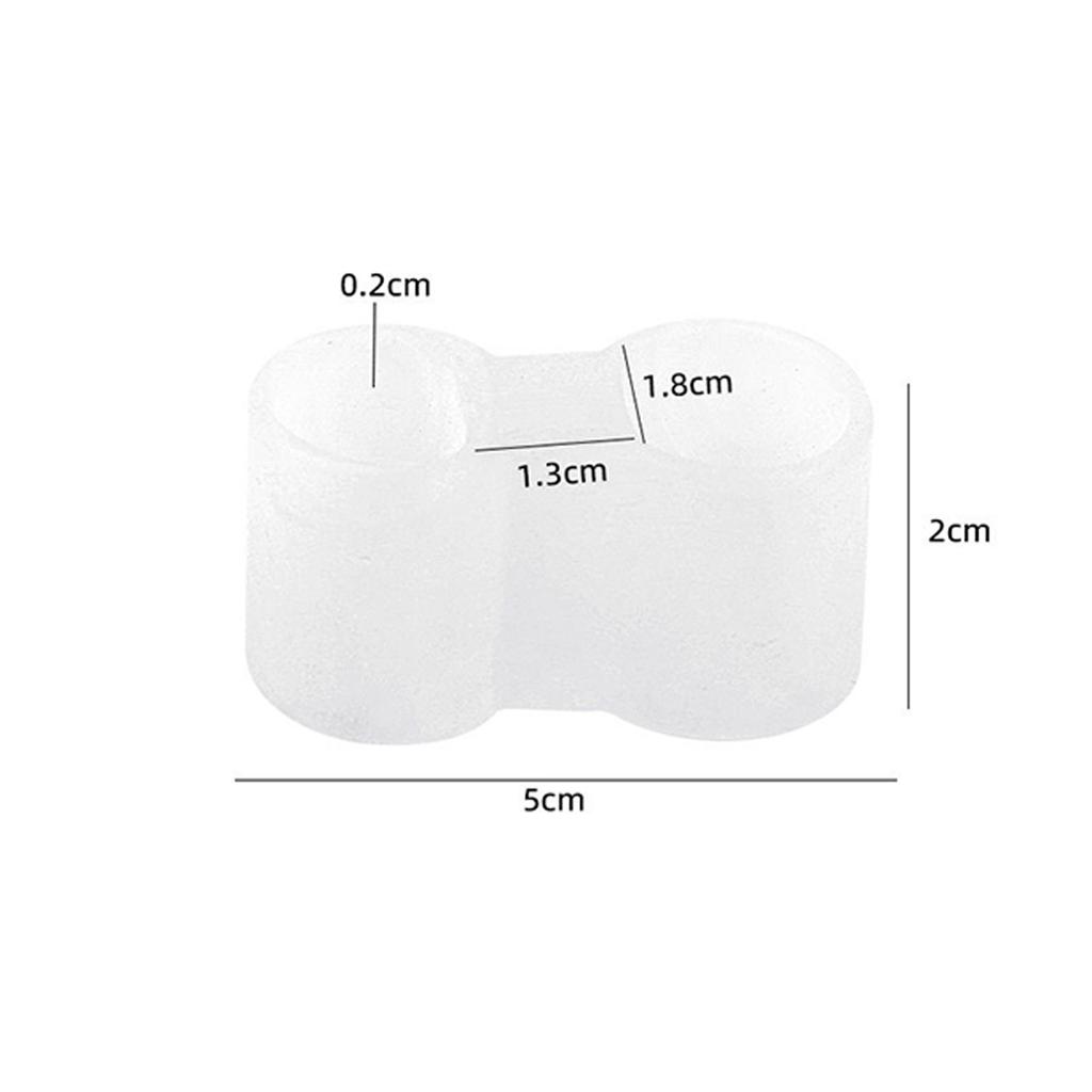 Adjustable Silicone Toe Separators For Bunions 2 Pack Flexible Design For Various Shoe Sizes Support All Day Wear