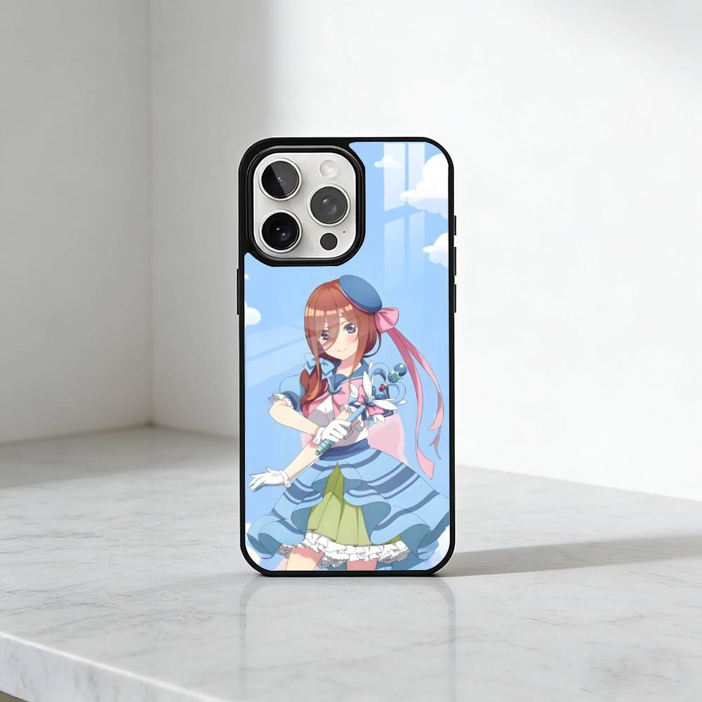 The Q-Quintuplets Anime 5Toubun Phone Case For iPhone17,16,15,14,13 Plus,Pro Max Magnetic For Magsafe Wireless Charging