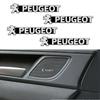 New Car Audio Decorate 3D Aluminum Badge Emblem Sticker For Peugeot 308 307 206 208 207 3008 508 407 2008 5008 106 Styling