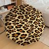 1 Stück Leopardendruck Automatischer Öffnungs-/Schließschirm mit winddichtem, robustem 8-Rippen-Schirmdach, langlebigen Rippen, modischem Design, Outdoor-Accessoire, lustiges Muster, Hol