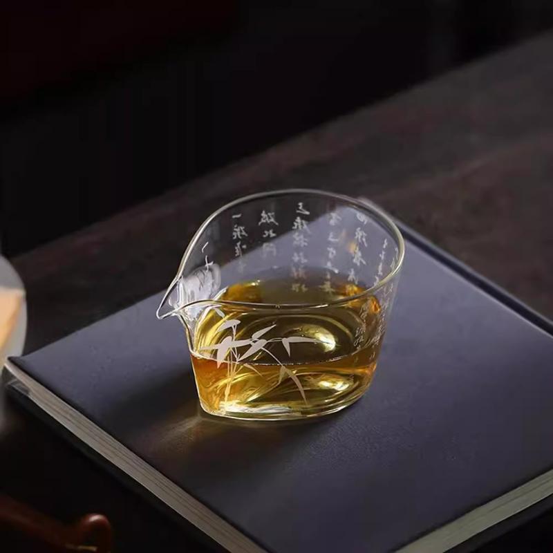Heat Resistant Glass Tea Pitcher Divide Tea Cha Hai Dispenser Fair Mug Chinese Kung Fu Tea Set Accessories Teaware Gift New