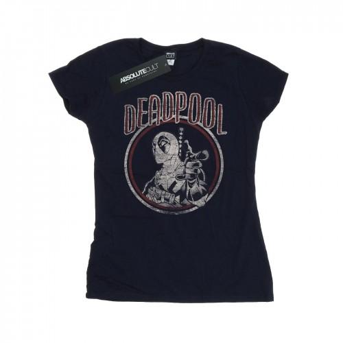 Marvel Womens/Ladies Deadpool Vintage Circle Cotton T-Shirt