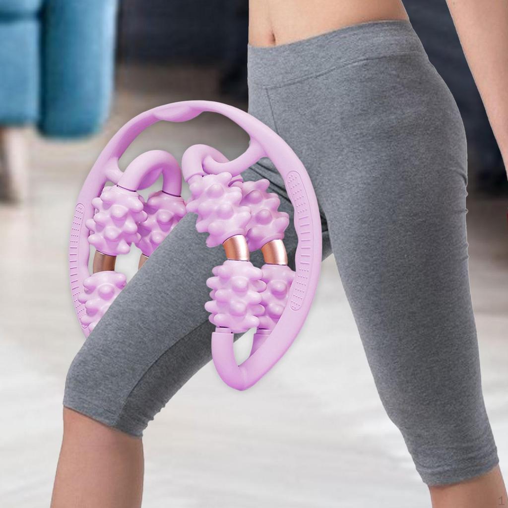 Massage Roller Zirkuläre Beinklammer 8 Räder Fitness Körperformungswerkzeug Muskel für
