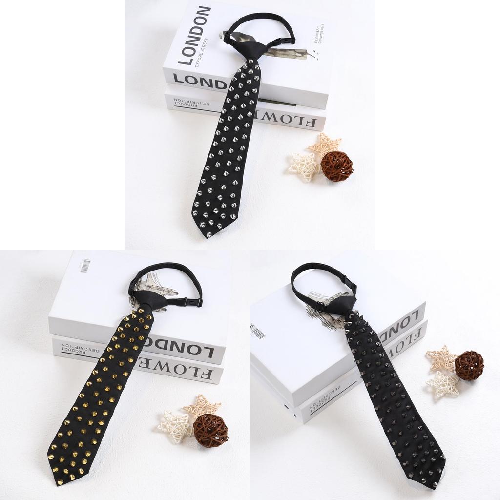 Modern Punk Snapon Necktie With Arrow Design For Casual Daily Wear
