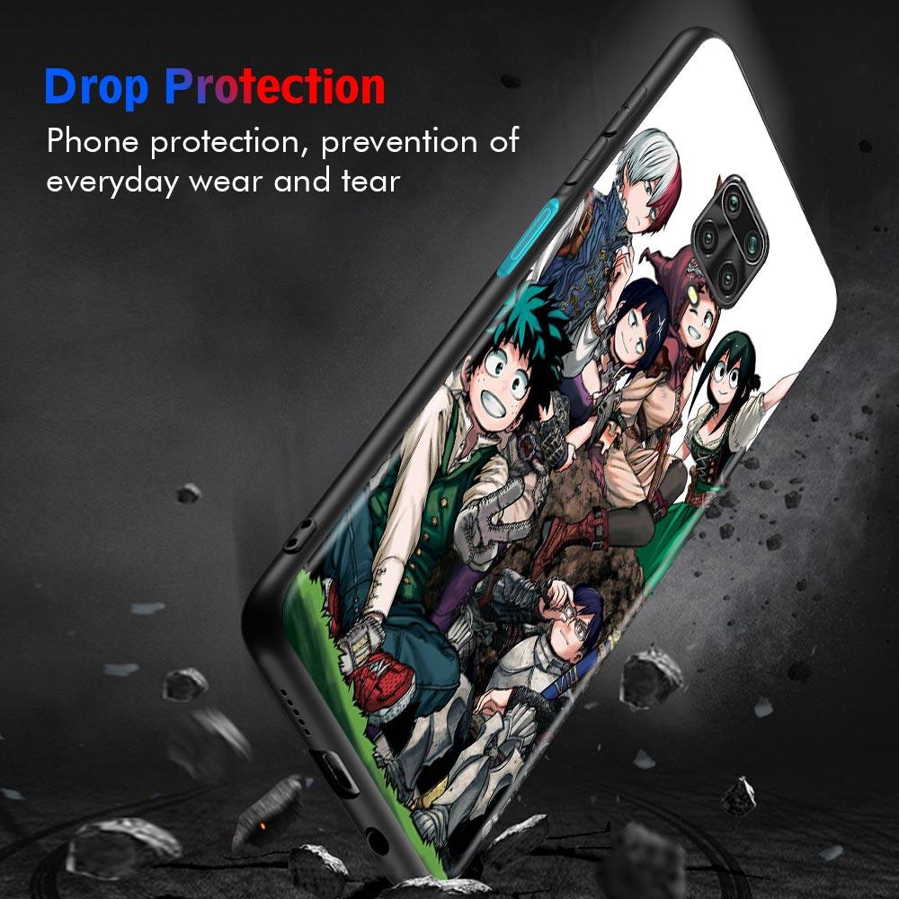 Coque de téléphone My Hero Academia, étui pour Xiaomi Redmi Note 11 9 8 10 Pro 9s 8t 7 10pro Max Redmi 11 9 9c 9a 8 8a 7 7a