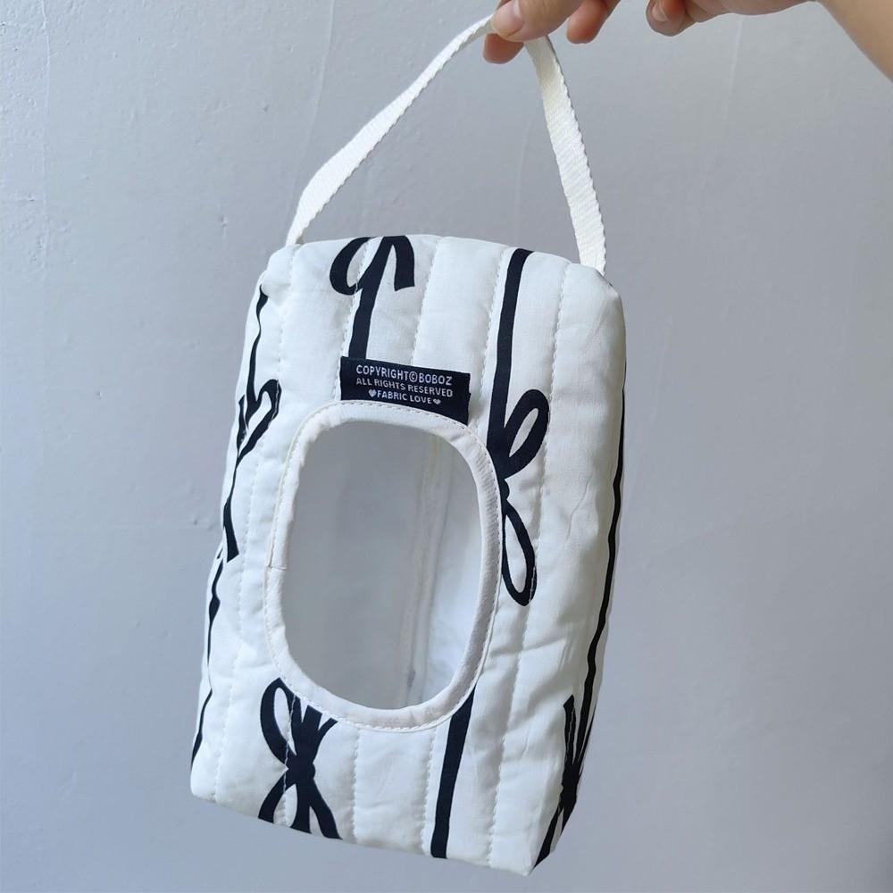 High Quality Bow Print Wet Wipe Pouch Portable Multipurpose Wet Tissue Case Quilted Tissue Bag Living Room Organizer