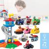 Back Pull Watchtower Vehicle Children Puzzle Toy Set Lookout Electric