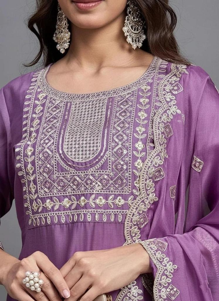 Women Designer Kurta Pant Dupatta Set Indian Party Wear Top Tunic Salwar Suit Kurti Dress