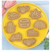 Set of 16 Thanksgiving Themed Cookie Cutters Plastic Material Biscuit Moulds Cookie Cutters Cookie Baking Accessories