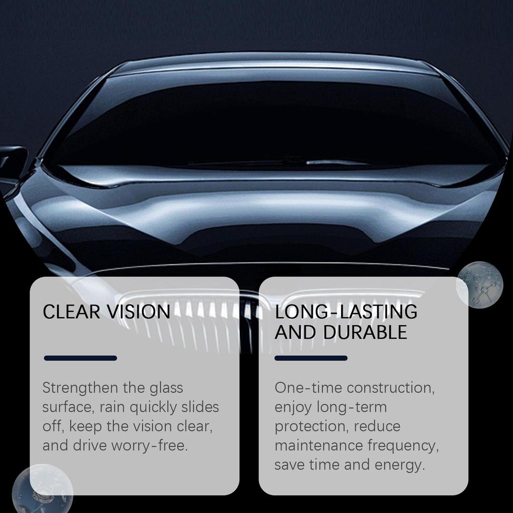 Homonth Car Windshield Anti-Fog Spray, Water Repellent for Glass & Mirrors, Car Glass Water Repellent, Window Hydrophobic Agent, 100ml