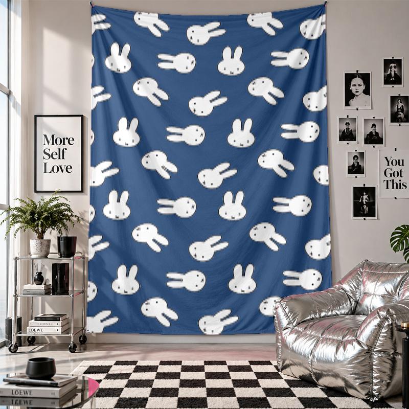 Wall TapestryMiffy Art Hanging Cloth Decorative Background Cover for Room Decoration
