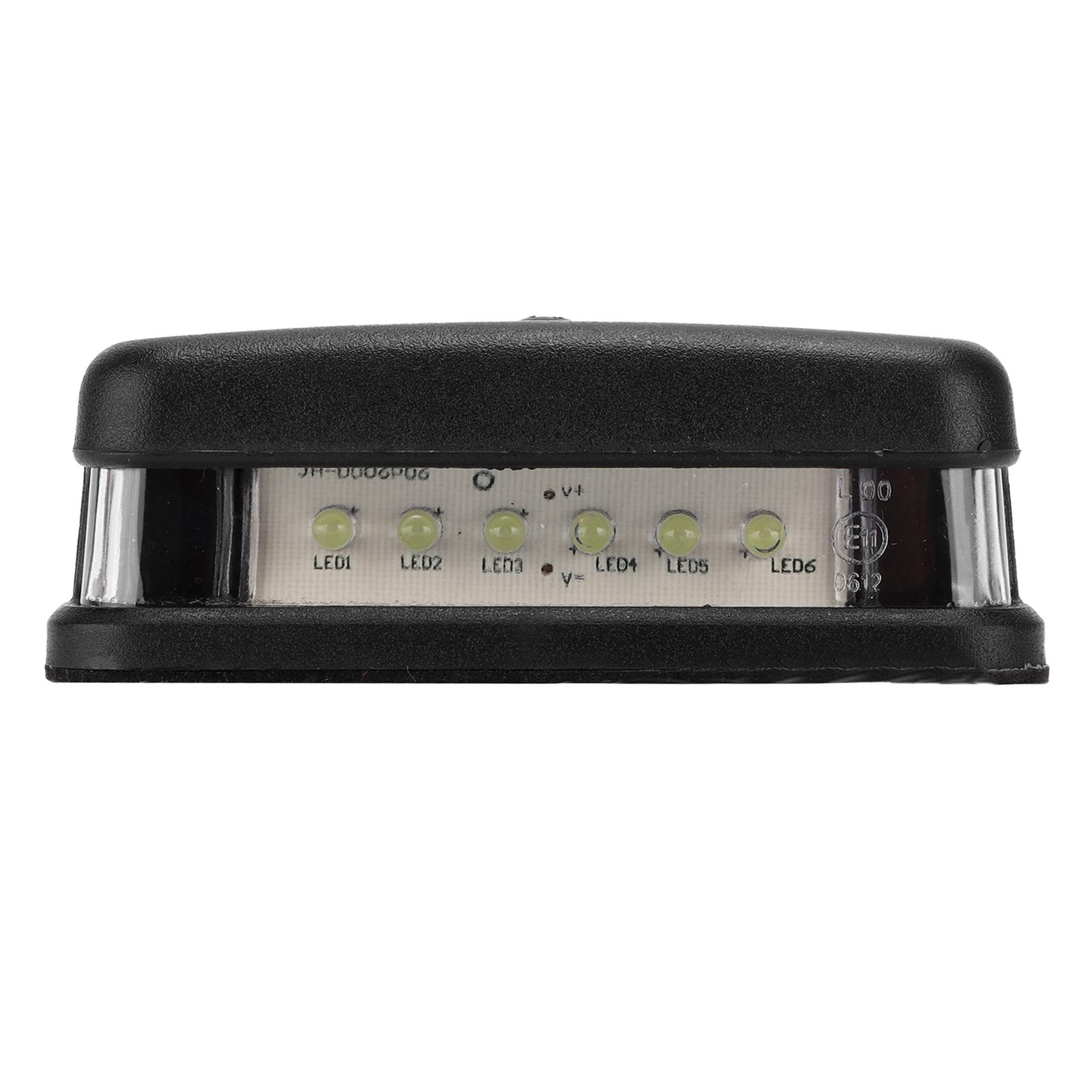 

12В24В 6 светодиодов Подсветка номерного знака Высокая яркость Водонепроницаемая лампа для легковых автомобилей, грузовиков, автодомов