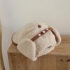 Kids' Fleece Bear Earmuff Hat - Unisex Baseball Cap for Autumn/Winter