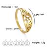 LIKGREAT Gothic Celtics Knot Pentagram Ring Women Men Stainless Steel Supernatural Wicca Amulet Rings Couple Witch Jewelry Gifts