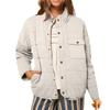 Women's Fashion Light Jacket Stand Collar Multicolor Zipper Button Coat