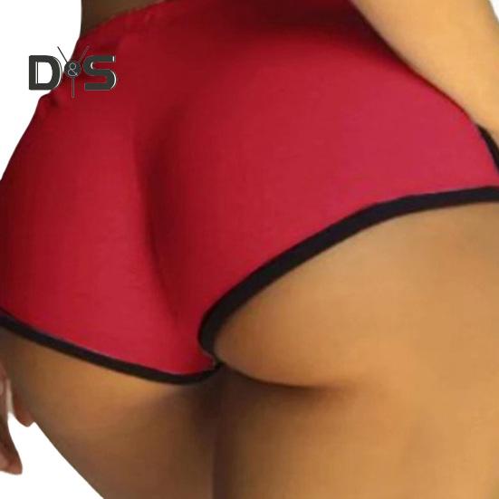 

Женские сексуальные шорты для занятий йогой, шорты-дельфины, эластичные шорты для бега, тренировок, повседневная мини-спортивная одежда для лета M чёрный