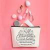 Teacher Makeup Bag Appreciation Back To School Thank You Gifts Small Cosmetic Organizer Bag for Graduation Birthday Party Gifts