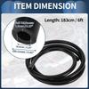 INFINAUTO Silicone Vacuum Tube Hose Engine 6FT 1/4" 6mm ID 2.5mm Thickness Car Automotive Vacuum Line Silicone Black High Temperature