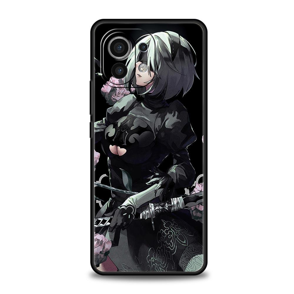 Nier Automata Cartoon Phone Case for Xiaomi Poco X3 NFC F3 M3 M4 Mi Note 10 12 11 Ultra 11T Pro 10T Lite 5G 9T 11i 11X Cover