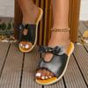 fashion Summer Women Slippers Shoes Cute Butterfly-Knot Flats Casual Sandals Solid Color Beach Sandals