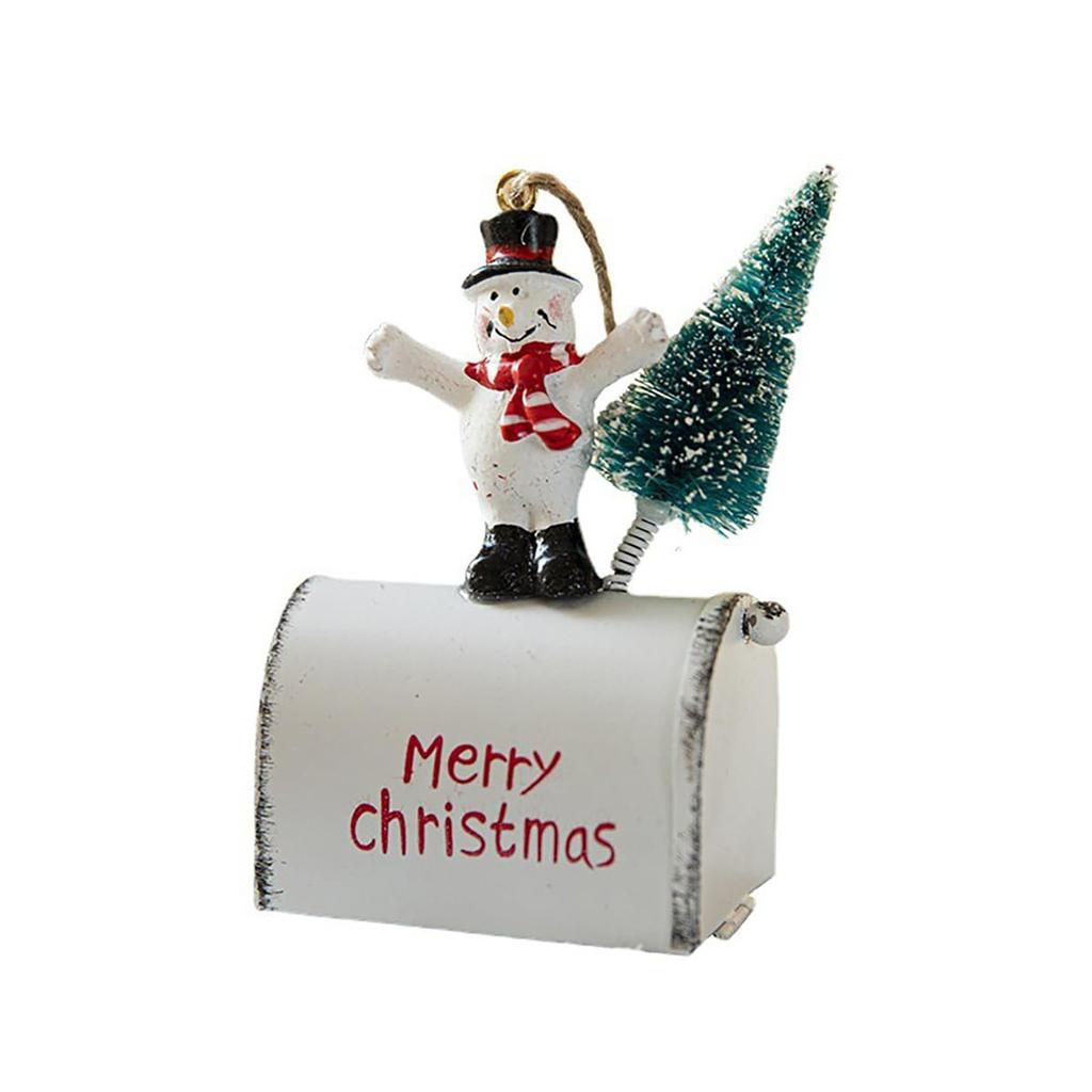 Figurky Santa Clause v letadle Vtipný letící Santa Claus Sněhulák v letadle
