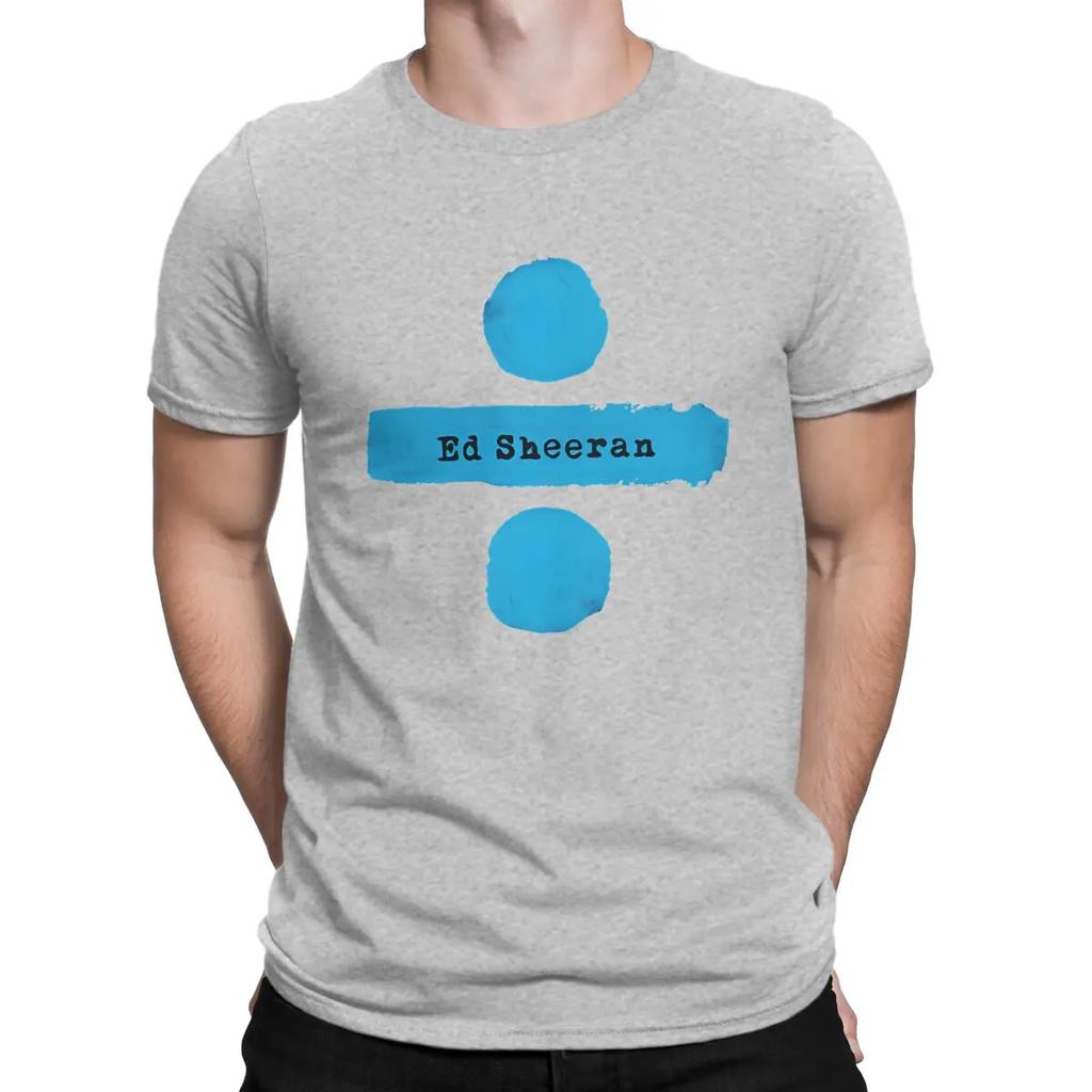Men's Ture Fan T Shirt E-Ed Sheeran 100% Cotton Tops Fashion Short Sleeve Crewneck Tee Shirt T-Shirt