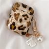 Luxury Leopard Pearl Case for Apple Airpods 1 2 3 Case Bracelet Chain Case for AirPods Pro Retro Case with Lanyard Earphone Box