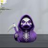 Figurine Canard Faucheur Collectionnable Canard Mort Effrayant Statue Canard Horreur pour Décoration d'Halloween