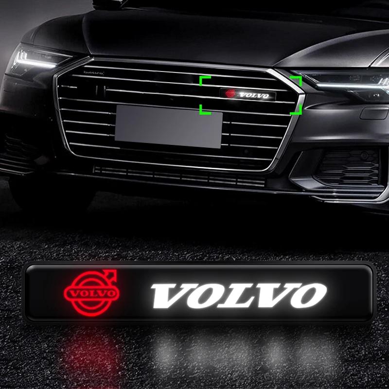 Auto Kühlergrill Lampe Abzeichen Emblem Dekoration Styling Auto Zubehör Für Volvo V60 XC60 XC90 S60 XC40 V40 S80 T6 V90 EX90 S90 V70