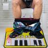 Music Piano Hygienic Blanket Bathroom Funny Toe Music Keyboard Toilet Floor Mat Potty Piano Sounding Bathroom Rug