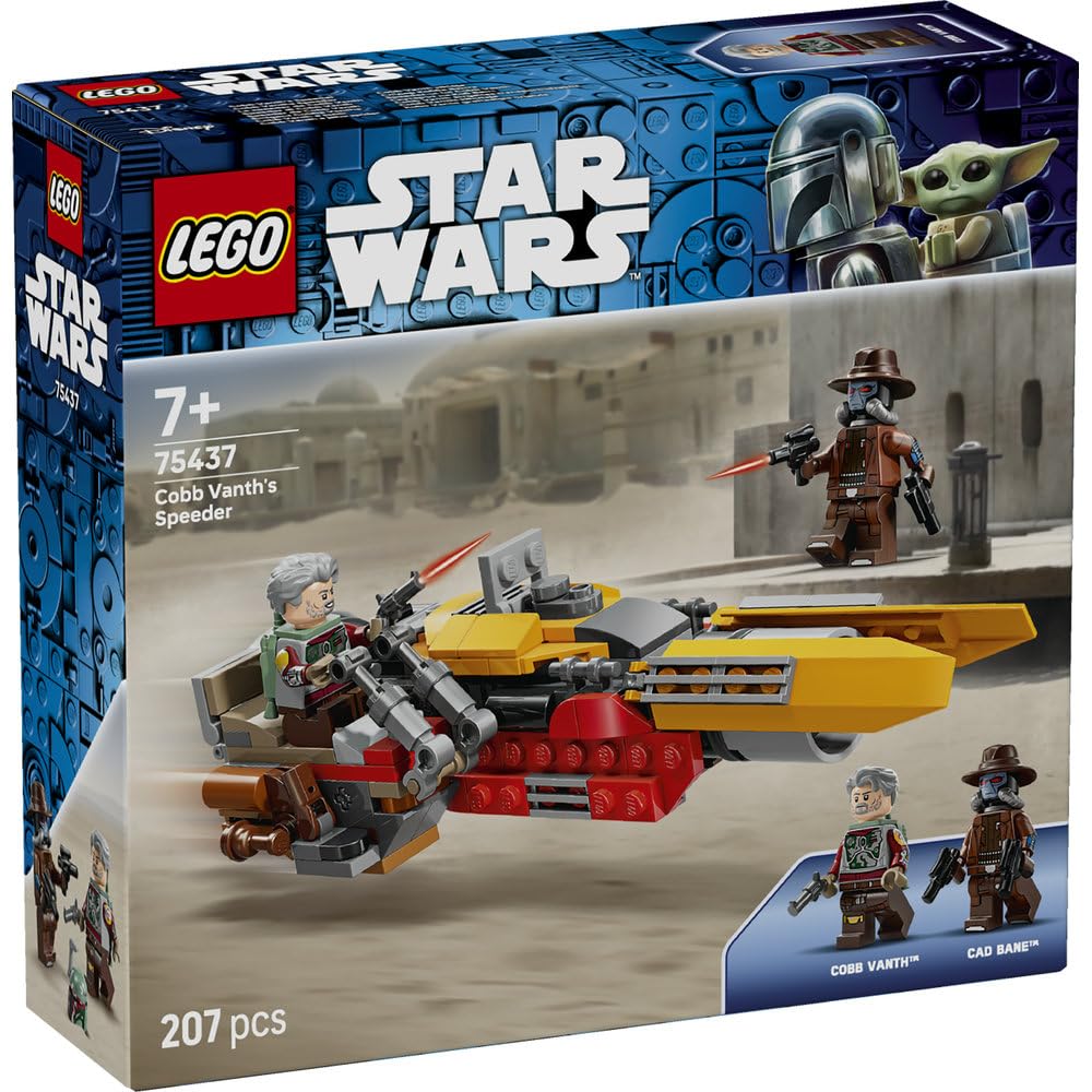 LEGO Star Wars Cobb Vance Speeder Toy - Birthday Present - Building Blocks - Boys and Girls - Ages 7, 8, 9 - Elementary School Students - Space Battle