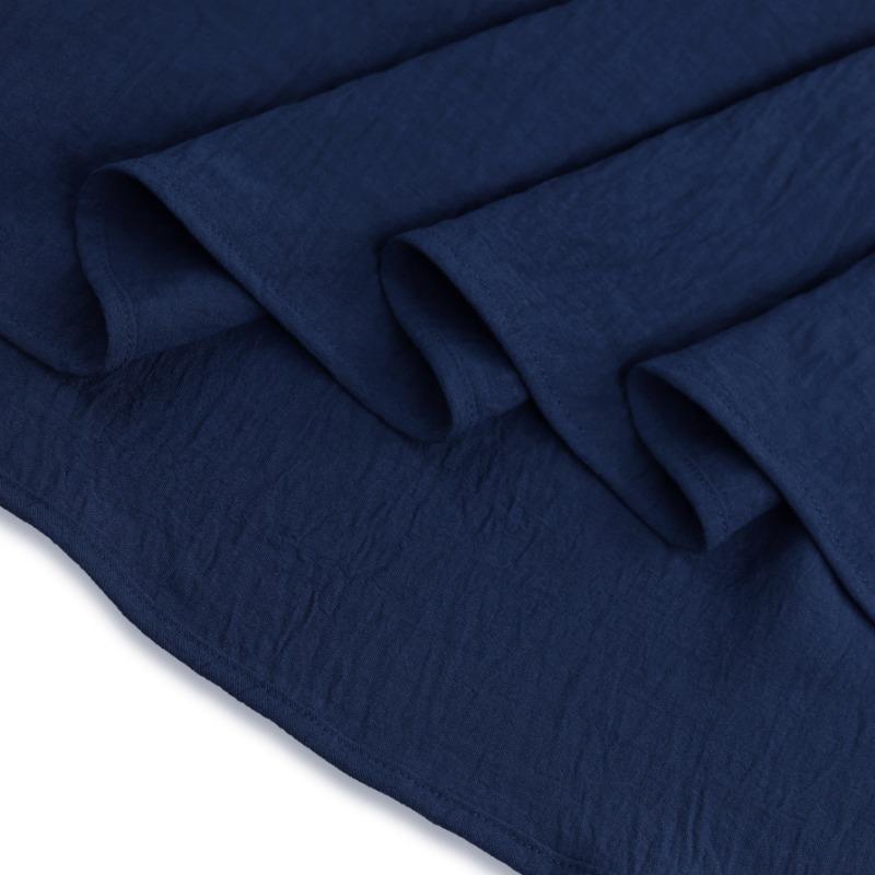 High-waisted Half Skirt, Spring and Autumn Solid-color Pleated Waisted Chiffon Long Skirt