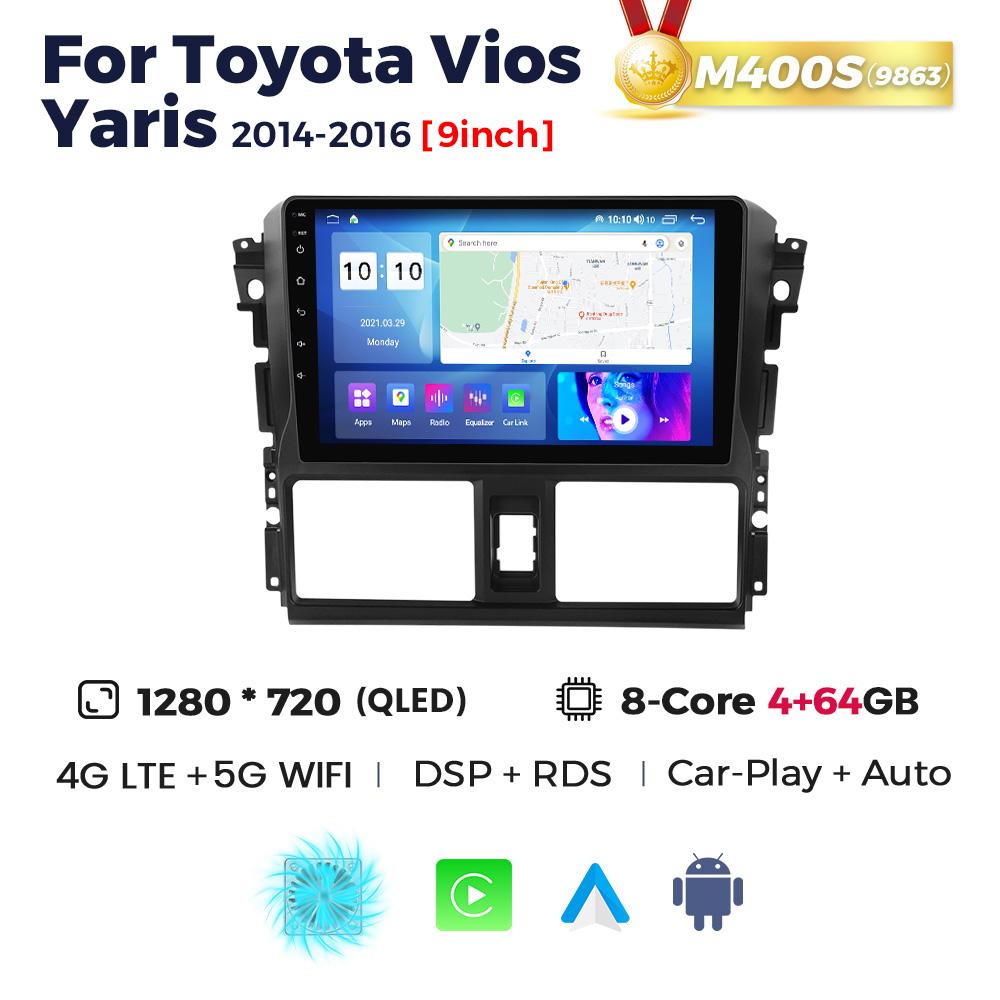 NaviFly 8Core Car Radio Android Multimedia Video Player For Toyota VIOS Yaris 2013-2017 GPS Audio Stereo Car Intelligent Systems