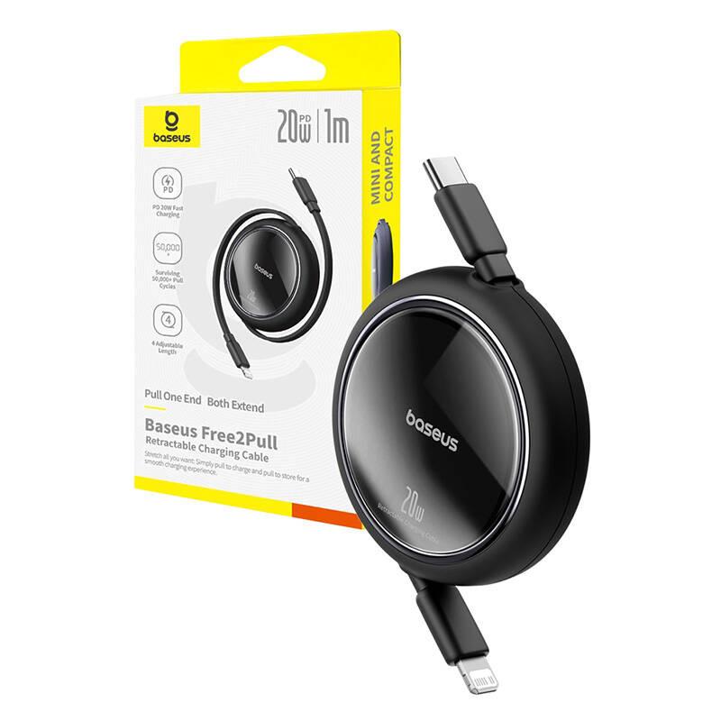 Kabel Usb Baseus Free2Pull Usb-C Do Ip 20W 1M (Czarny)