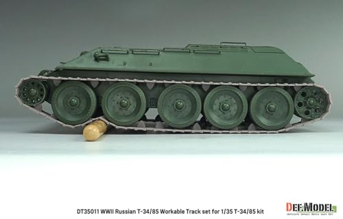 Defmodel 1/35 WWII Russian/Soviet T-34/85 Tank Linkable Tracks (Universal) Plastic Model Kit Parts DT35011 (Tank)